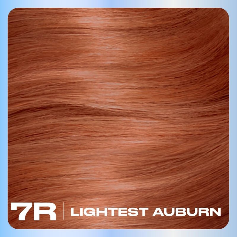 Clairol Nice'n Easy Permanent Hair Dye, 7R Lighest Auburn | 100% Gray Coverage | Long‑Lasting, Natural‑Looking Color & Shine | Pack of 1