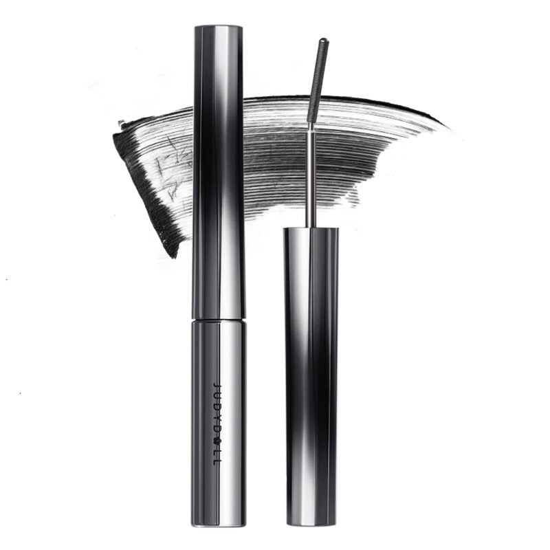 JUDYDOLL 3D Curling Eyelash Iron Mascara – Tubing Mascara with Ultra Fine Metal Wand, Contains Lengthening Fibers, Clump-Free&Smudge-Proof,Waterproof & Long-Lasting(6°Precision Design#01Black, 0.07oz)