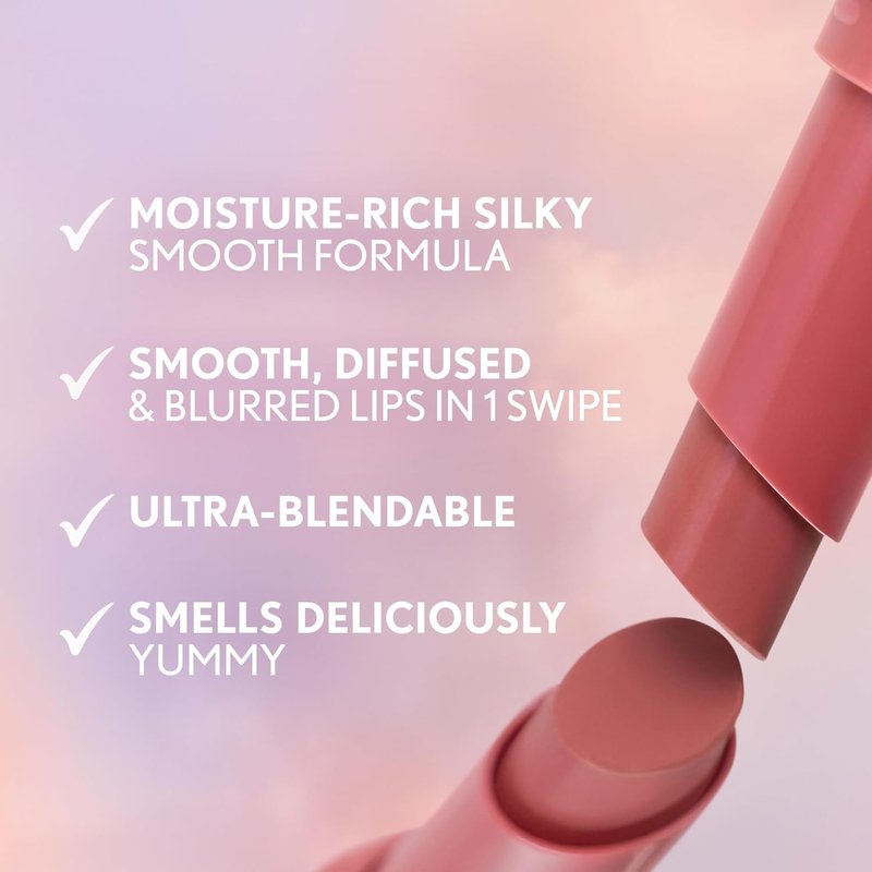 COVERGIRL Clean Fresh Yummy Blur Lipstick - Matte Blurring Effect, Vegan Formula | Deep Plum 180 Hunny Blur