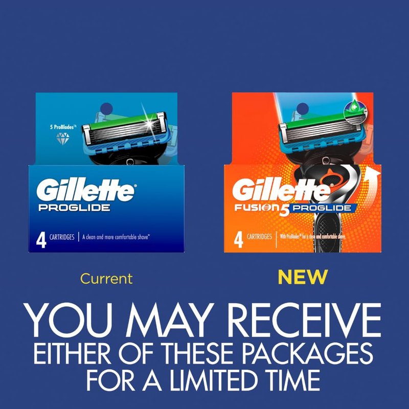 Gillette ProGlide Razor Refills - 4 Precision Blades for a Smooth Shave
