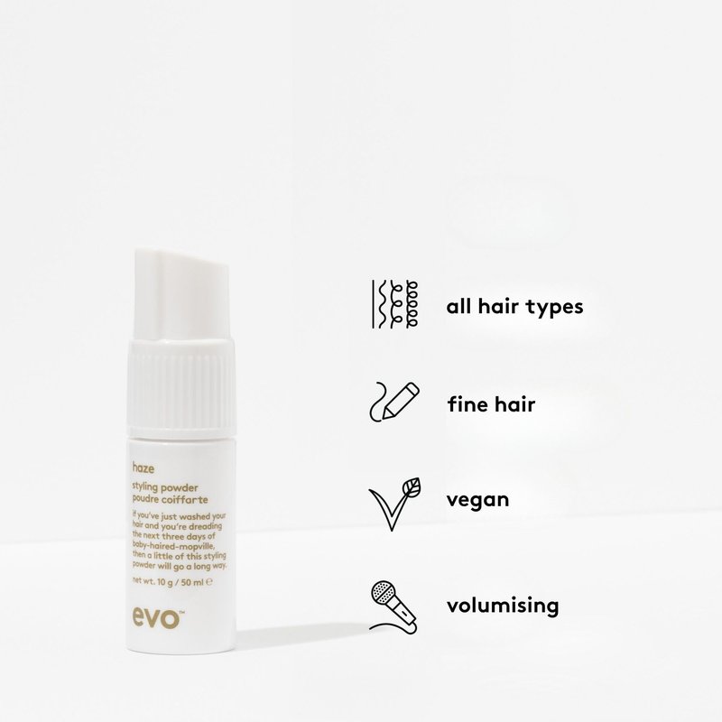 EVO Haze Volumizing Hair Styling Powder for Fine & Limp Hair - Matte Texture & Oil Control - 1.69 fl oz