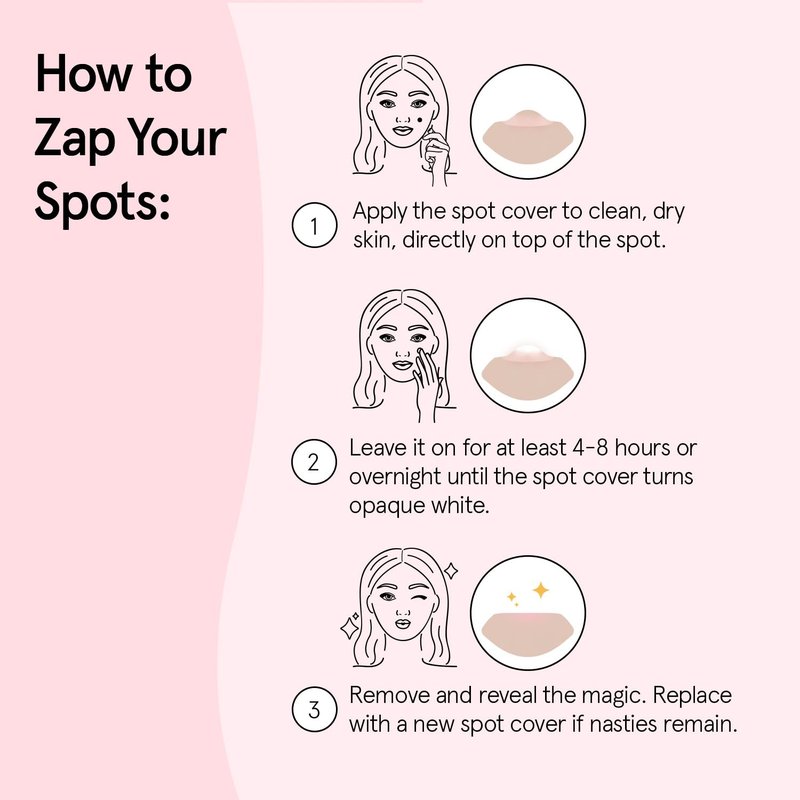 grace & stella Award Winning Pore Strip Pimple Patches for Face - Hydrocolloid Acne Patches for Shrinking Zits, Whiteheads - Spot Stickers - Dermatologist-Tested, Vegan (Invisible, 72 Count)
