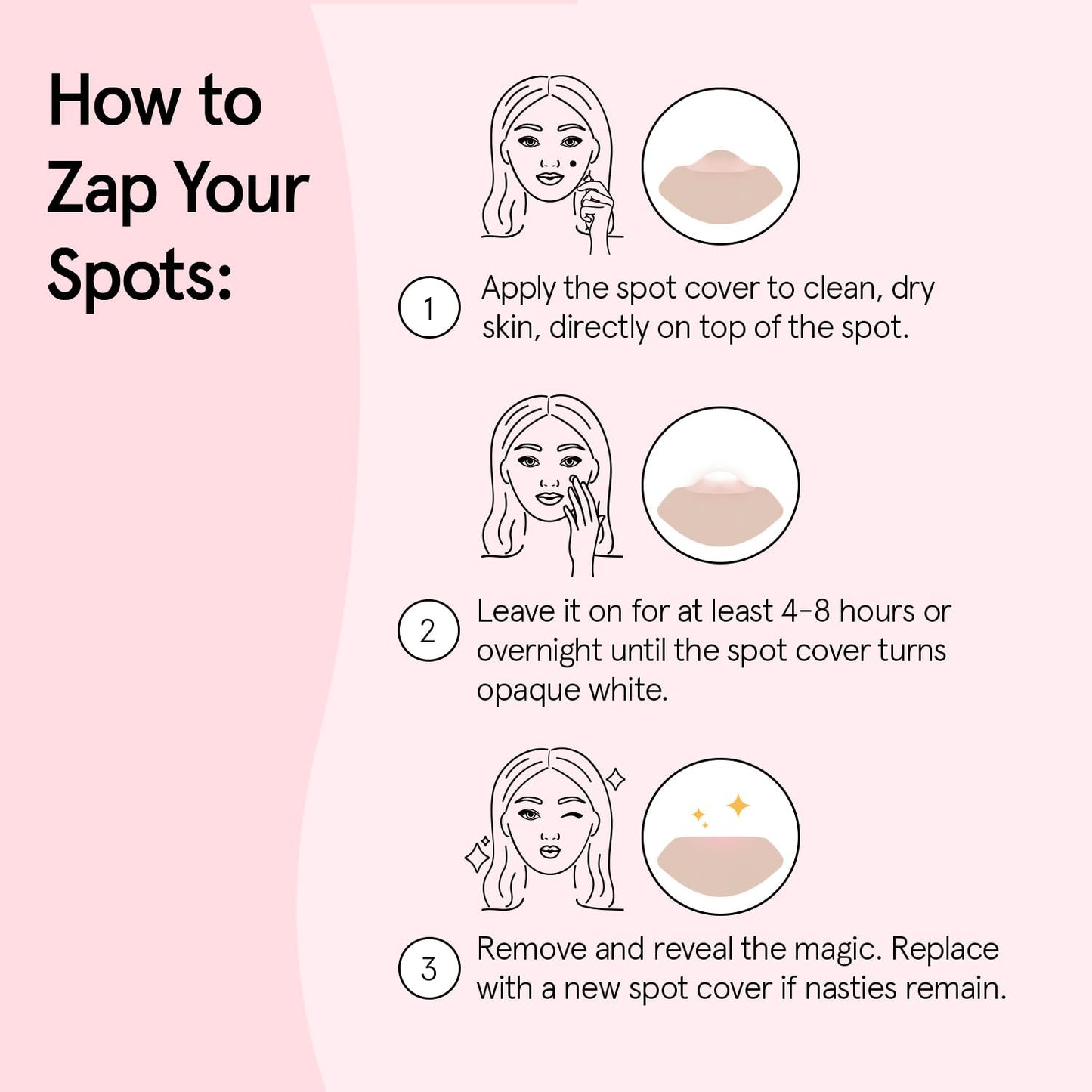 grace & stella Award Winning Pore Strip Pimple Patches for Face - Hydrocolloid Acne Patches for Shrinking Zits, Whiteheads - Spot Stickers - Dermatologist-Tested, Vegan (Invisible, 72 Count)
