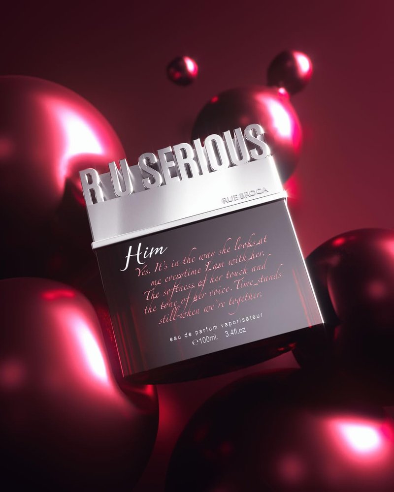 Rue Broca R U Serious Him Eau de Parfum Spray - 3.4 Fl. Oz | Aromatic & Fresh Masculine Fragrance