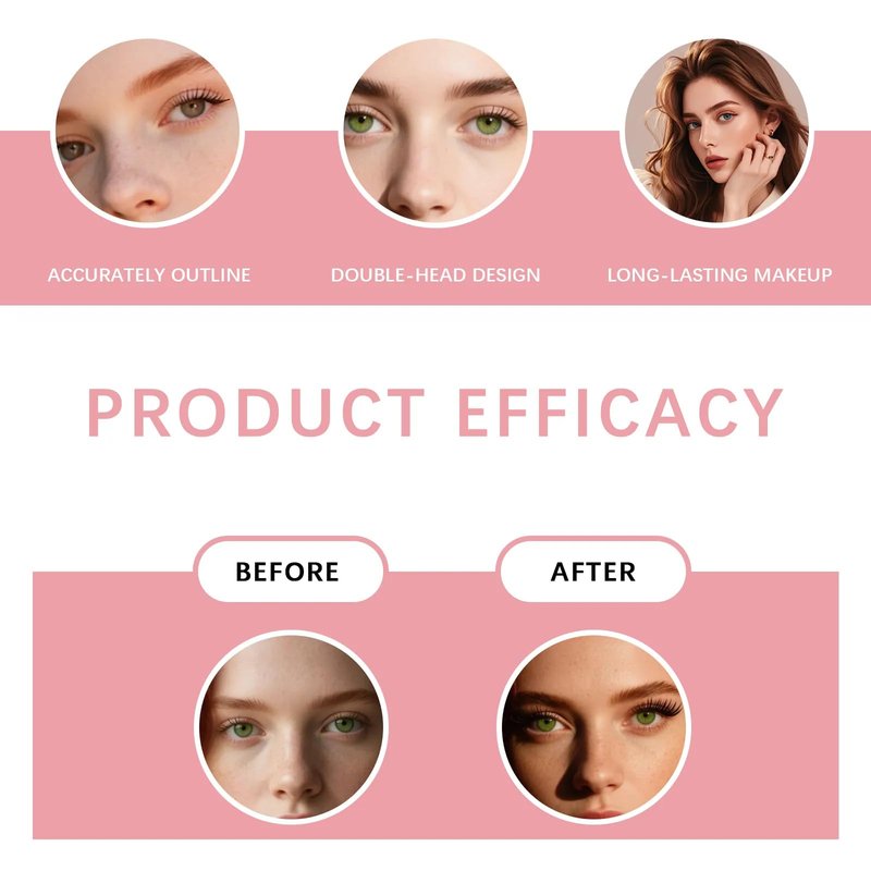 Rotating Eyeliner Stamp Pen, 2026 New Foldable Winged Gel Set for Perfect Cat Eye, Waterproof Smudge-Proof Quick Dry Wingliner Wing Eyeliner Stamp for Beginners (Black)