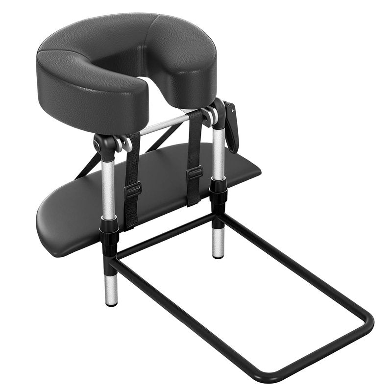 DeerDean Linens Head Rest for mattresses ranging from 5.5-17.7 inches, Bed Massage Head Holder, Universal Face Cradle Cushion for Massage Tables and Salon (Black)