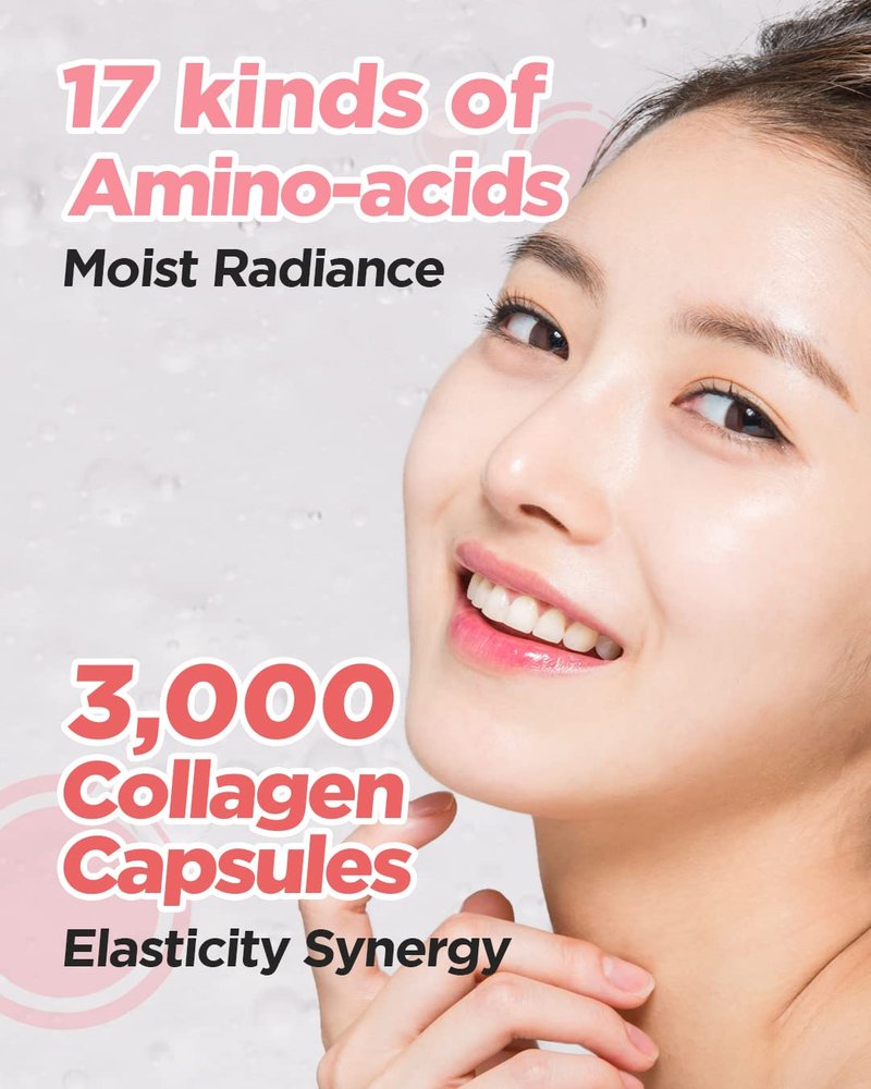 Entangle Shot Collagen Serum – Korean Anti Aging and Lifting Serum with 300DA Low Molecular Collagen – Elasticity & Moisture Plumping Care with Jelly-like Capsules to Restore Softness, 1.01 fl.oz.