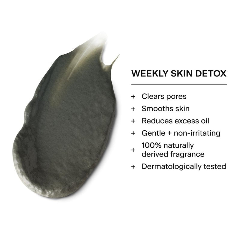 Caldera + Lab The Deep | Men's Organic Hydrating Clay Face Mask for Dry, Sensitive, & Normal Skin – Vegan, Natural & Antioxidant Packed Exfoliating Skincare Facial Treatment