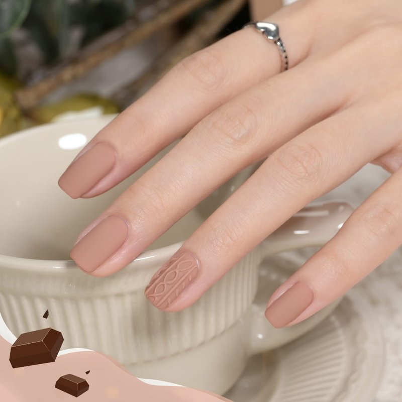 GAOY Nude Brown Gel Nail Polish, 16ml Soak Off Nautral Gel Polish for Nail Art DIY Manicure at Home, UV Light Cure Color 1505