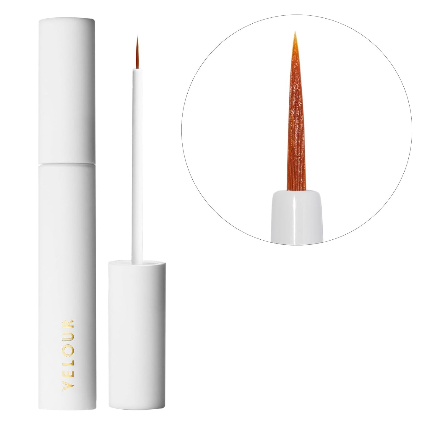 Velour Strong Eyelash Glue - Super Hold Vegan Adhesive with Brush-On Applicator | Latex-Free for Strip and Individual Lashes (White)