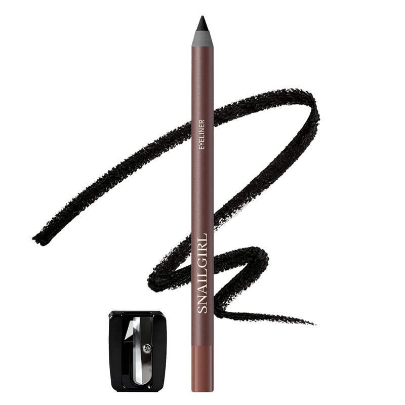 Black Gel Eyeliner Pencil for Mature Eyes - Smooth Glide, Waterproof & Long-Lasting | Soft Natural Look