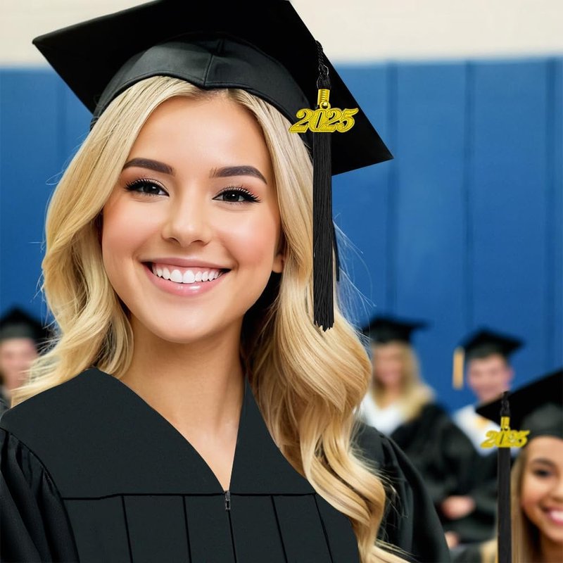Matte Graduation Cap and Gown Set 2026 - Adult High School & Bachelor Tassel Included