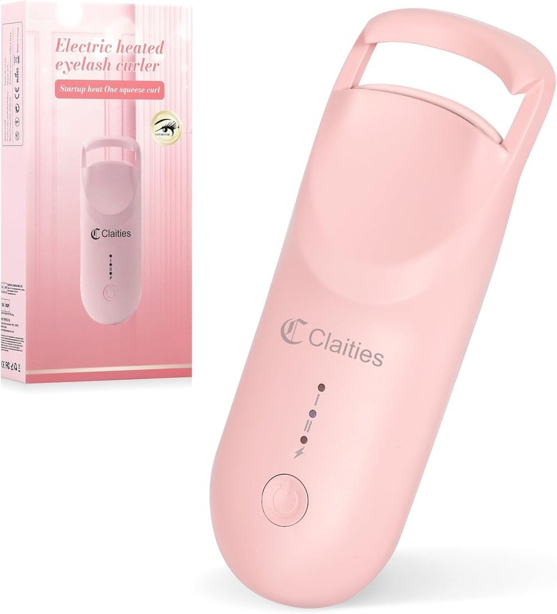 Skiennix Heated Eyelash Curler - Quick 10s Heat, Mini Burn-Proof Design, 24H Hold, Type-C Rechargeable