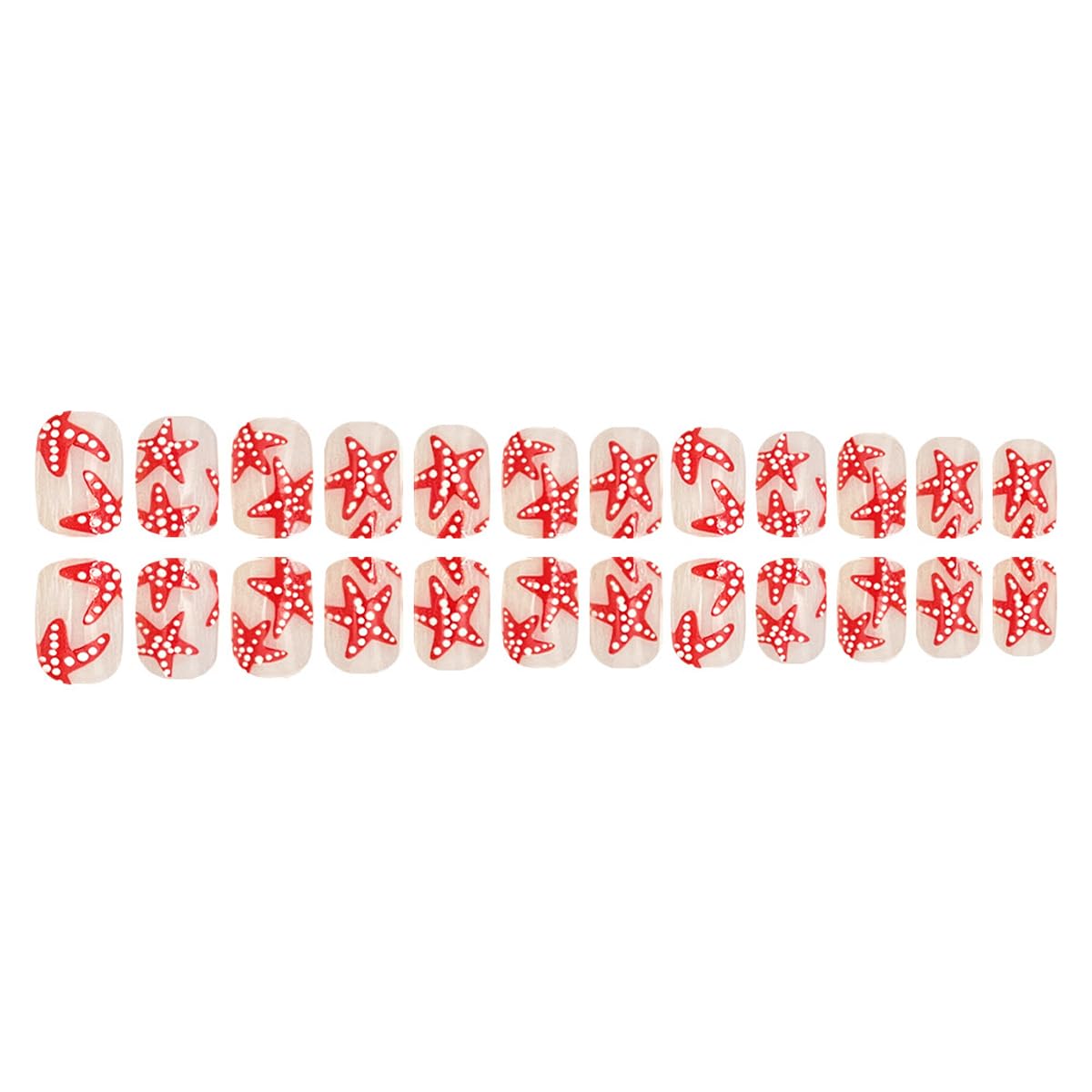 SYPFAG Press on Nails Fake Nails Flowers Press Ons Resuable Glossy Stick on Nails Full Cover Glue on Nails for Women
