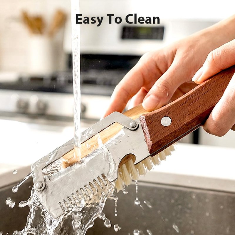 Premium Vegetable Peeler with Wooden Handle and Bottle Opener, Multi-Functional Vegetable Peeler for Kitchen, Kitchen Gadgets Tool for Fruit Pumpkin Peeling Potato Carrot Veggie Peeler (1)