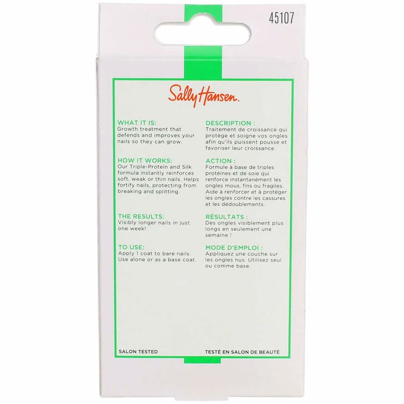 Sally Hansen Maximum Growth Treatment Clear 0.45 Ounce (13.3ml) (Pack of 2)