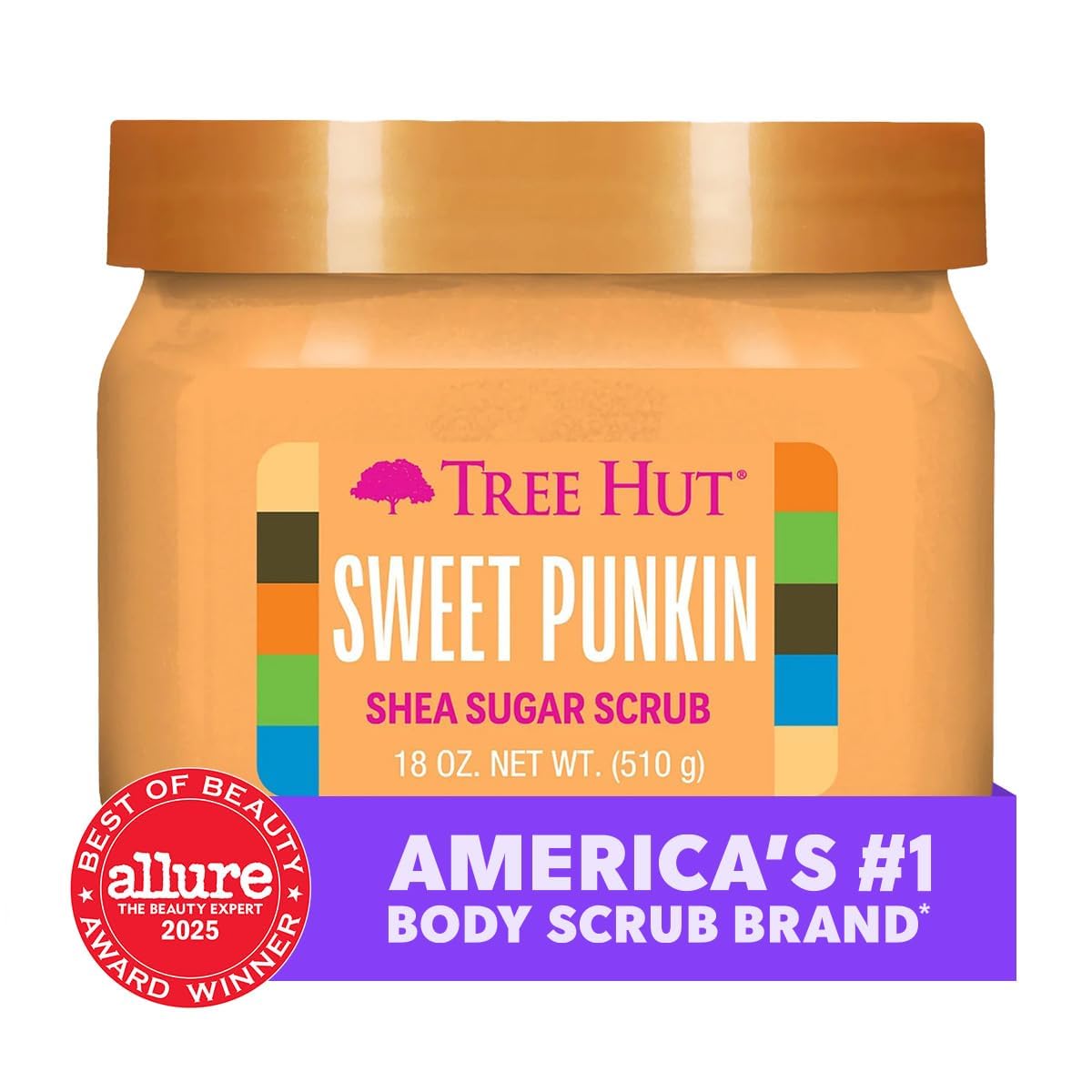 Tree Hut Shea Sugar Scrub Sweet Punkin | Exfoliating Body Scrub Removes Dead, Dry Skin for a Soft & Hydrated Feel | Nourishing Essential Body Care | 18 fl oz.