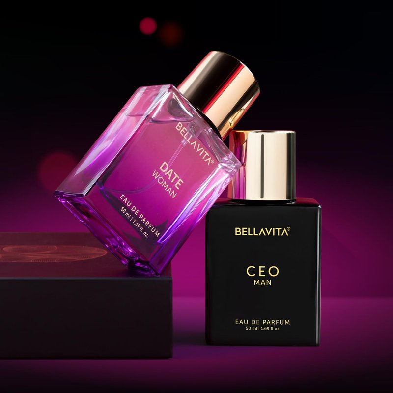 Luxury Eau De Parfum Gift Set for Men & Women - 2x50ml | Floral, Fruity, Woody Scent with Lemon & Lavender