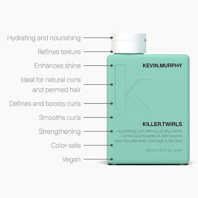 Kevin.Murphy Curl Defining Creme - Hydrating Formula for Naturally Curly Hair - 150 mL | Humidity Resistant with Oat Milk & Shea Butter
