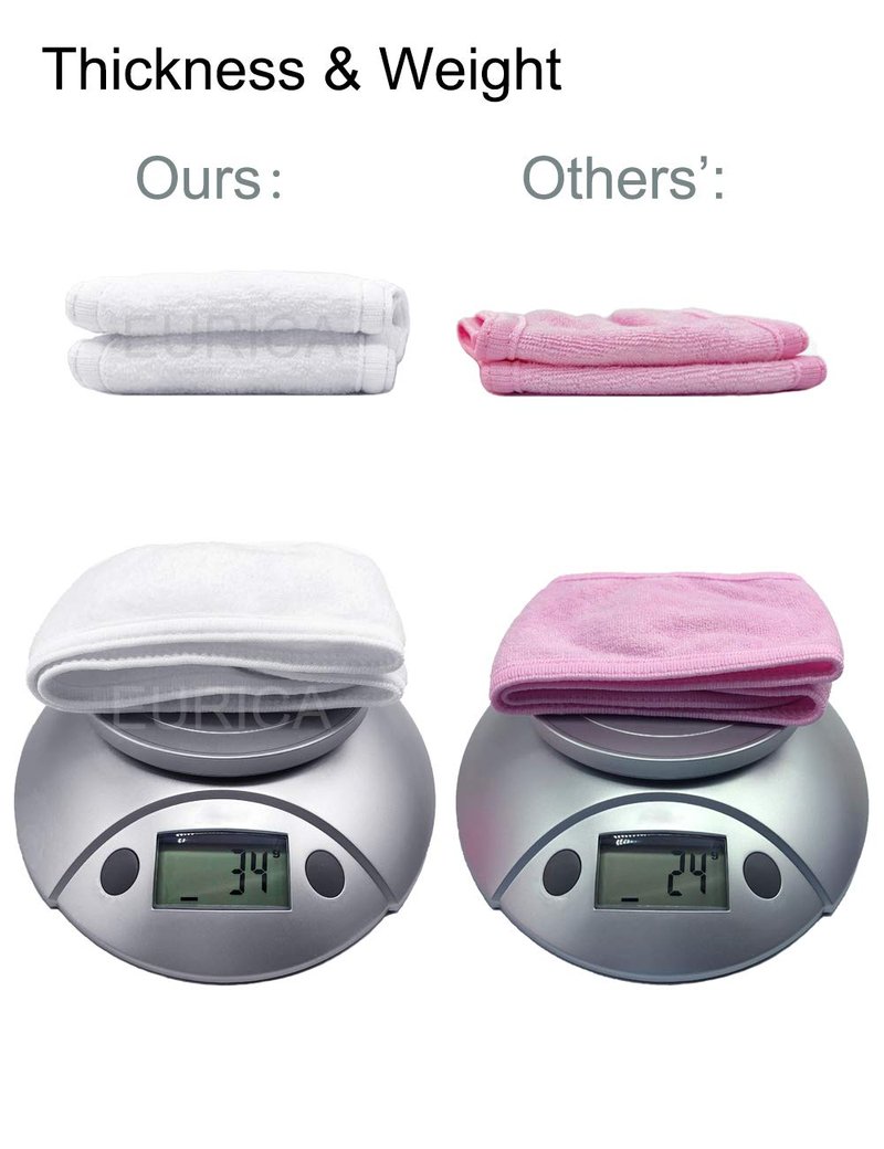 EUICAE Spa Headband Sweat Towel Wrap Non-Slip Stretchable Washable for Face Wash, Facial Treatment, Sports (White 5pcs)