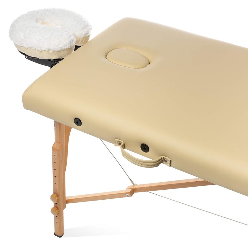 Saloniture Fleece Face Cradle Cover - Soft Massage Table Headrest Pillow for Comfort