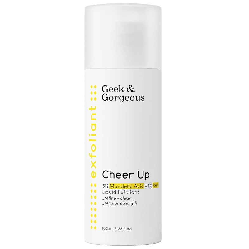 Geek & Gorgeous Cheer Up - Mandelic Acid BHA Treatment for Blackheads & Enlarged Pores | 100 ml for Oily & Combination Skin