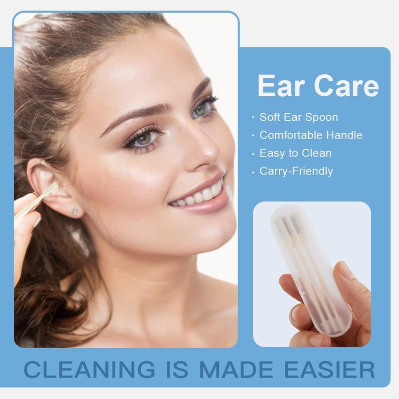 Nasal Hair Trimmer - 360° Rotating Manual Nose Hair Cutter with Soft Brush | Portable & Easy to Use (Beige, 3 PCS)