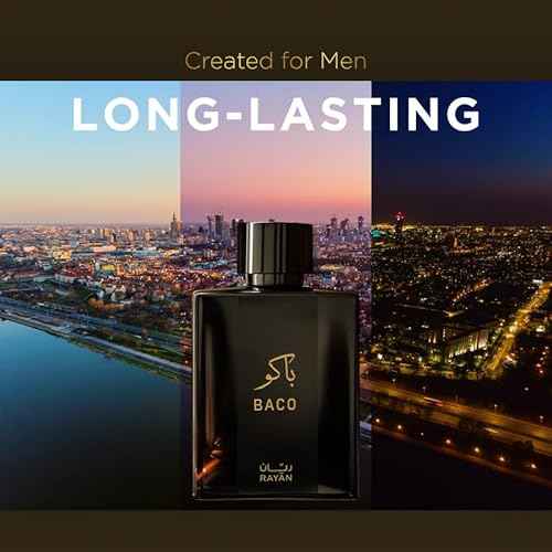 Baco Tobacco & Leather Perfume for Men ? Arabian Eau De Parfum, 100mL (3.34 Fl oz) Perfumes Arabes Para Hombres, Bold Men¡¯s Perfume with Vetiver, Patchouli, Saffron & Spices ? Ideal Gift for Him