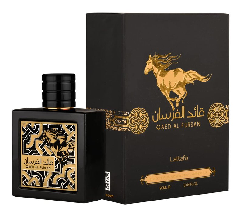 Lattafa Qaed Al Fursan Eau de Parfum Spray - 3.04 Ounce | Captivating Fragrance for Men