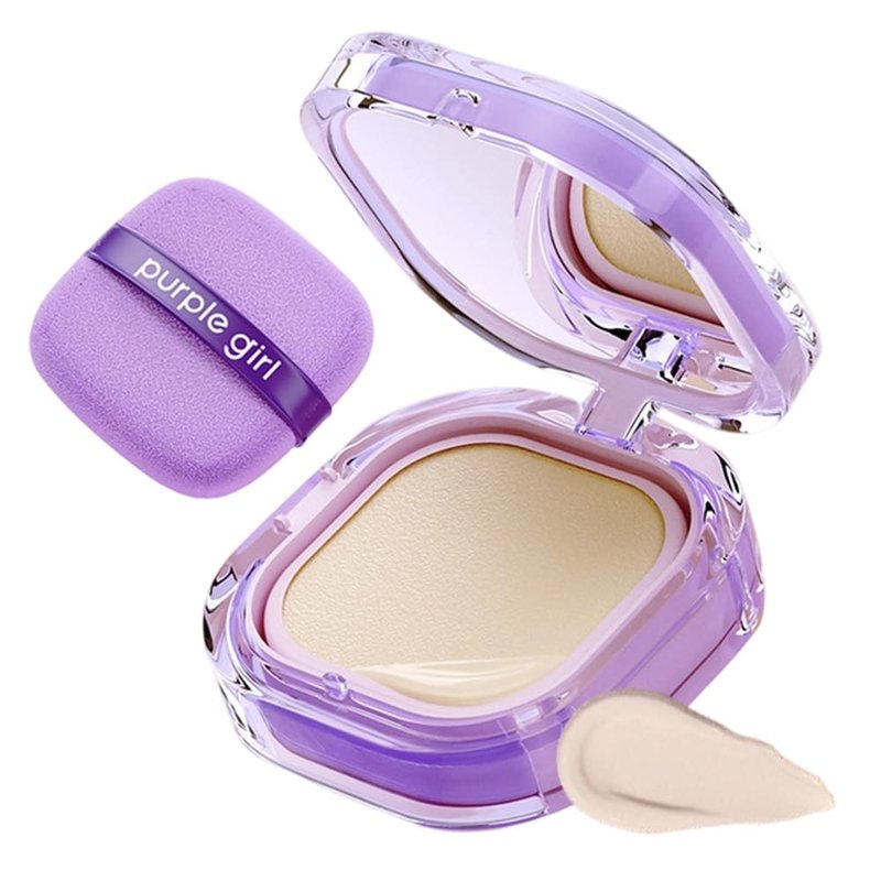 Full Coverage Creamy Foundation, 2026 New 24h Long-Lasting Waterproof Matte Finish, High Coverage Blemish-Free Base For Oily/Dry/Combination Skin, Travel-Friendly Compact (Ivory)