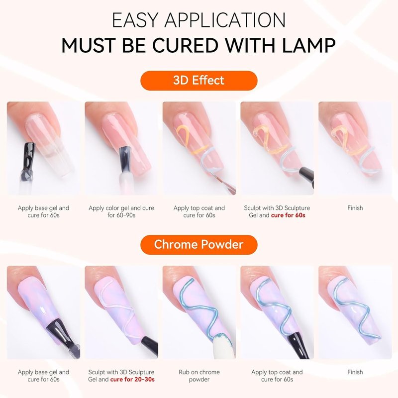 Nail Rhinestone Glue Kit - Super Strong 3D Gel for DIY Nail Art | Easy to Use for Beginners & Pros