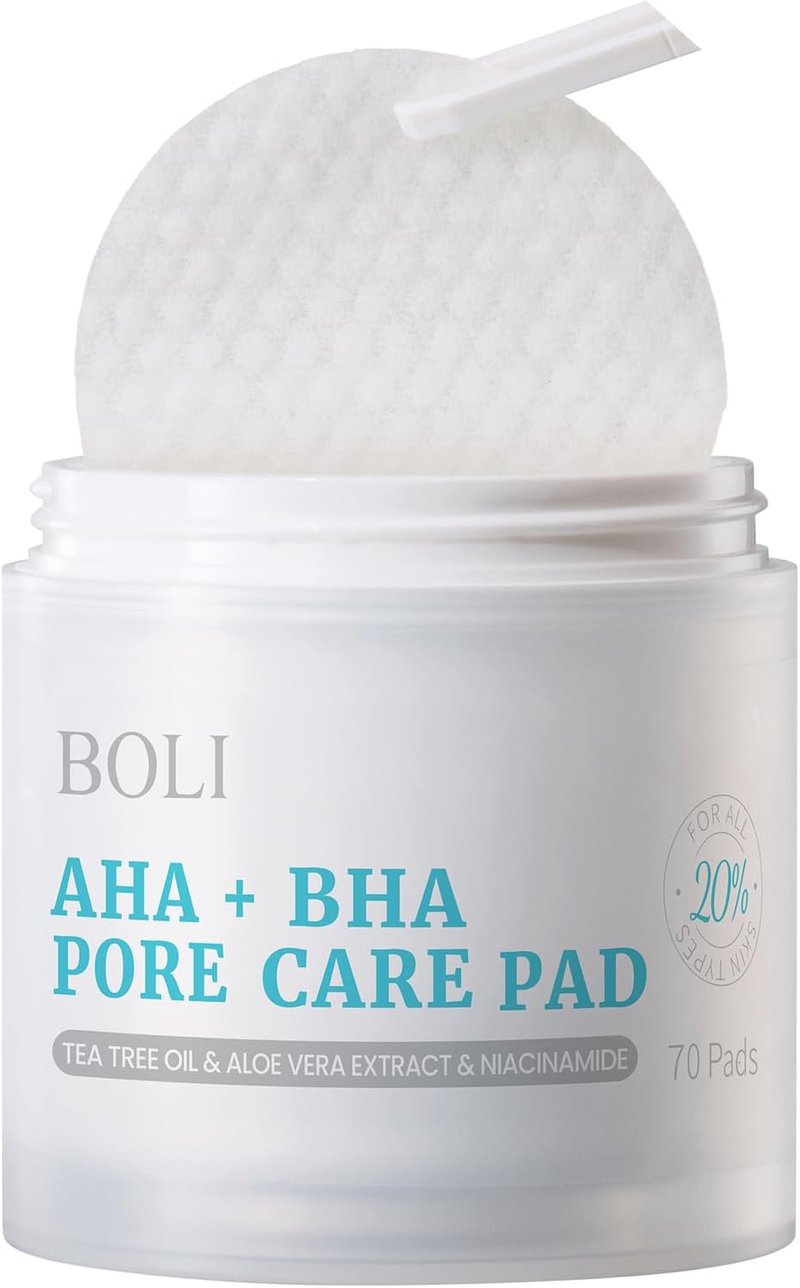 Cleansing Toner Pads - Salicylic Acid Exfoliating Facial Pads with Tea Tree Oil & Niacinamide | 70 Count