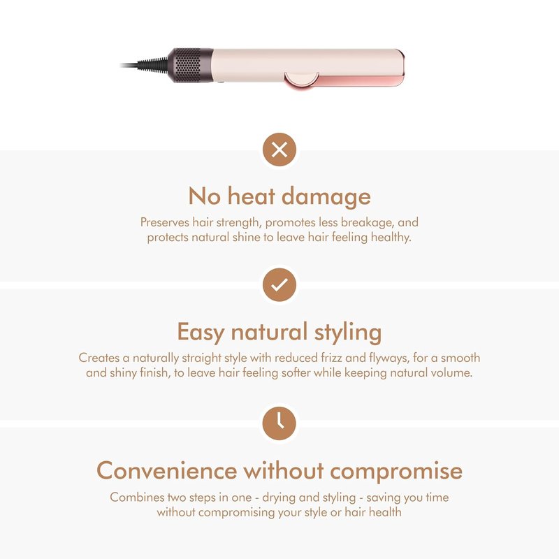Dyson Airstrait™ Straightener - Wet to Dry Hair Straightener | No Heat Damage for All Hair Types