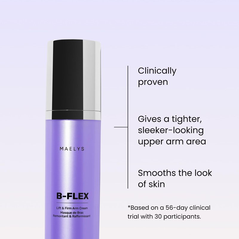 MAËLYS B-FLEX Arm Firming Cream - Skin Tightening Cream for Loose Skin & Crepey Skin - Helps Look of Aging and Sagging Skin - Arm Toning Cream - Red Algae & Kangaroo Flower (3.4 Fl Oz)