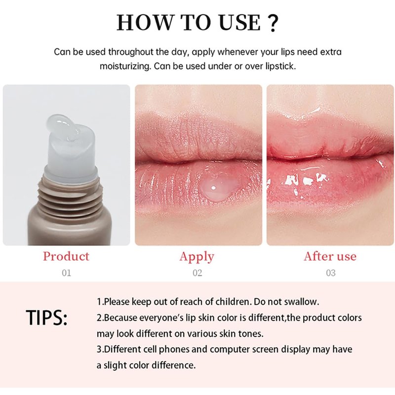 4 Colors Butter Lip Balm Lip Tint Hydrating Lip Gloss, High Shine Nude Color Hydrating Finish Lip Glow Oil 4 Flavors (01# Vanilla)