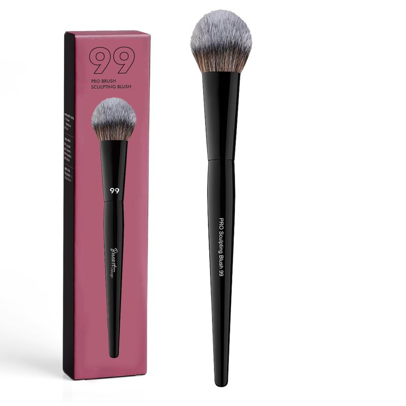 Bueart Design PRO Sculpting Blush Makeup Brush 99 with Ultra-soft Dense bristles for Precise Blush,Contour,Powder,Cream Blush Application