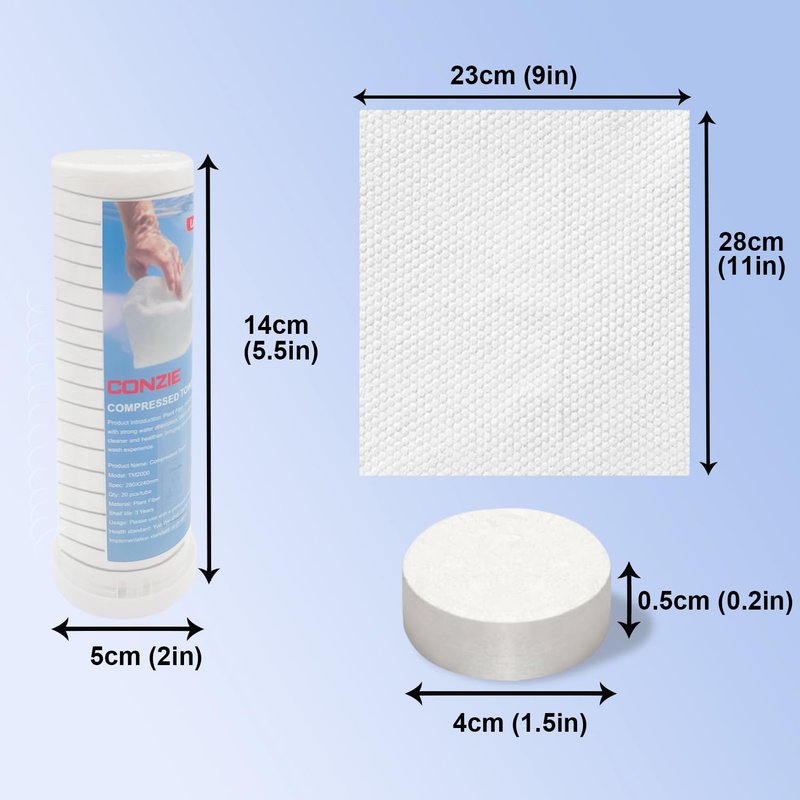 Disposable Compressed Face Towels - 60 Pcs Refills for Hot Towel Heater | Ideal for Smart Towel Warmers