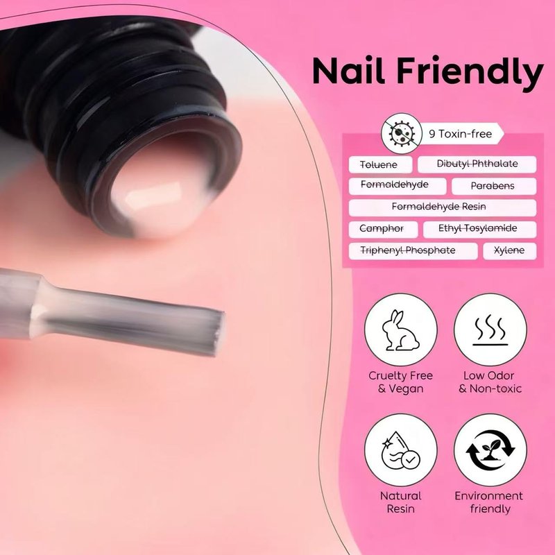 Skiennix 6 Pcs Rubber Base Gel Nail Polish Set - Long Lasting Spring Colors for Stunning Nail Art