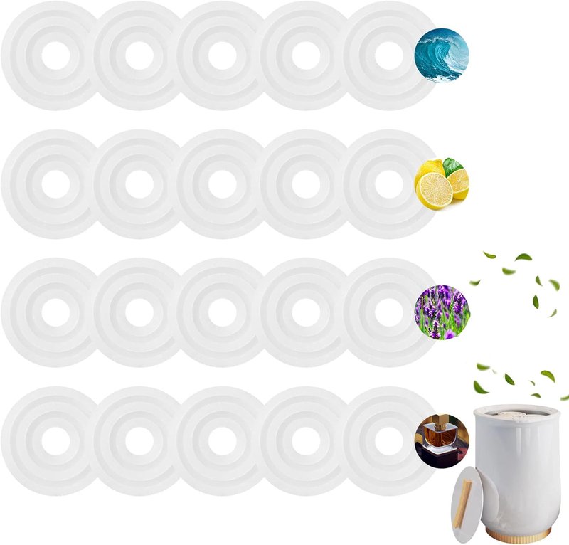 Fragrance Scented Pads - 24 Pcs Replacement Oil Refill Discs for Towel Warmers | Fresh Aroma