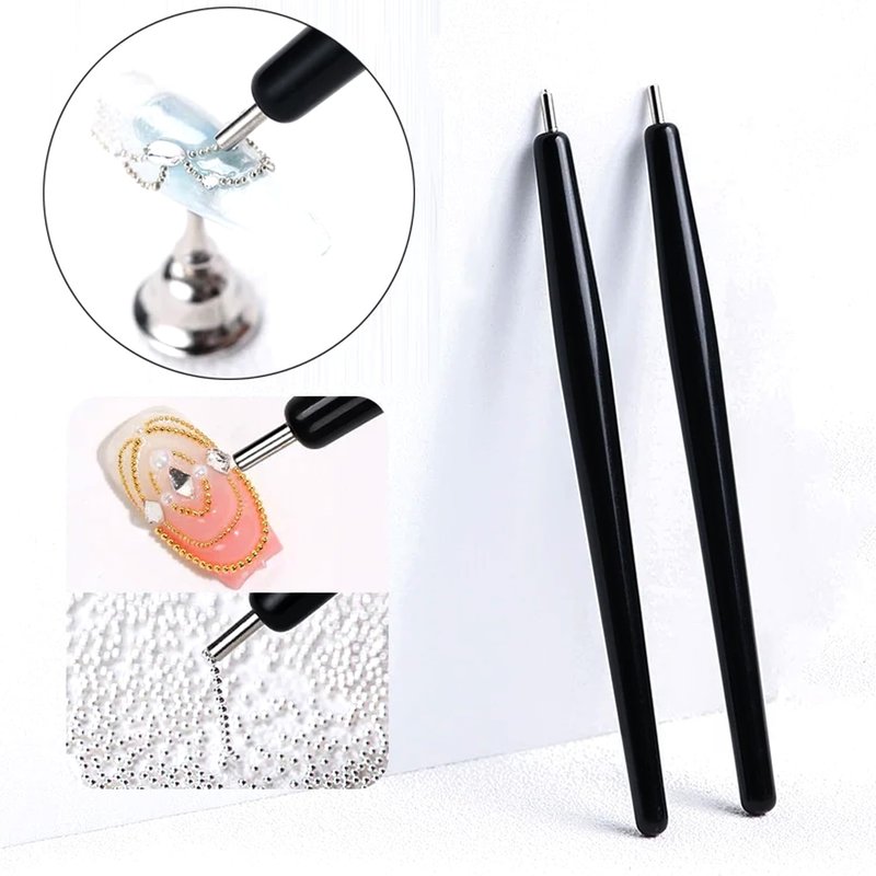 DANNEASY 39pcs Cat Eye Nail Magnet Set Cat Eye Gel Nail Polish Magnet Cat Eye Magnetic Nail Polish Strong Nail Art Magnets Stick Multi-Function Manicure Tool for Nails Salon Accessories