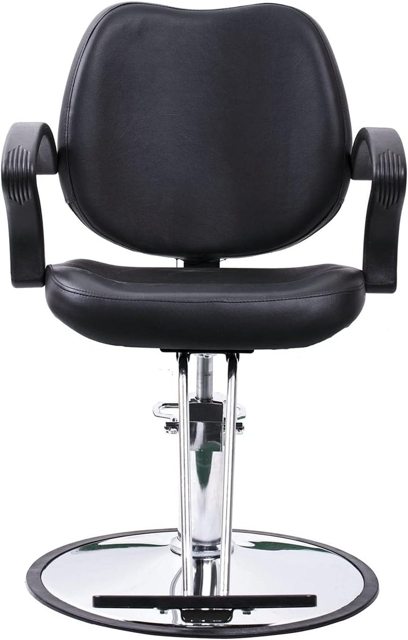 Classic Hydraulic Barber Chair - Professional Styling Chair for Salon & Spa | Adjustable Height, Black