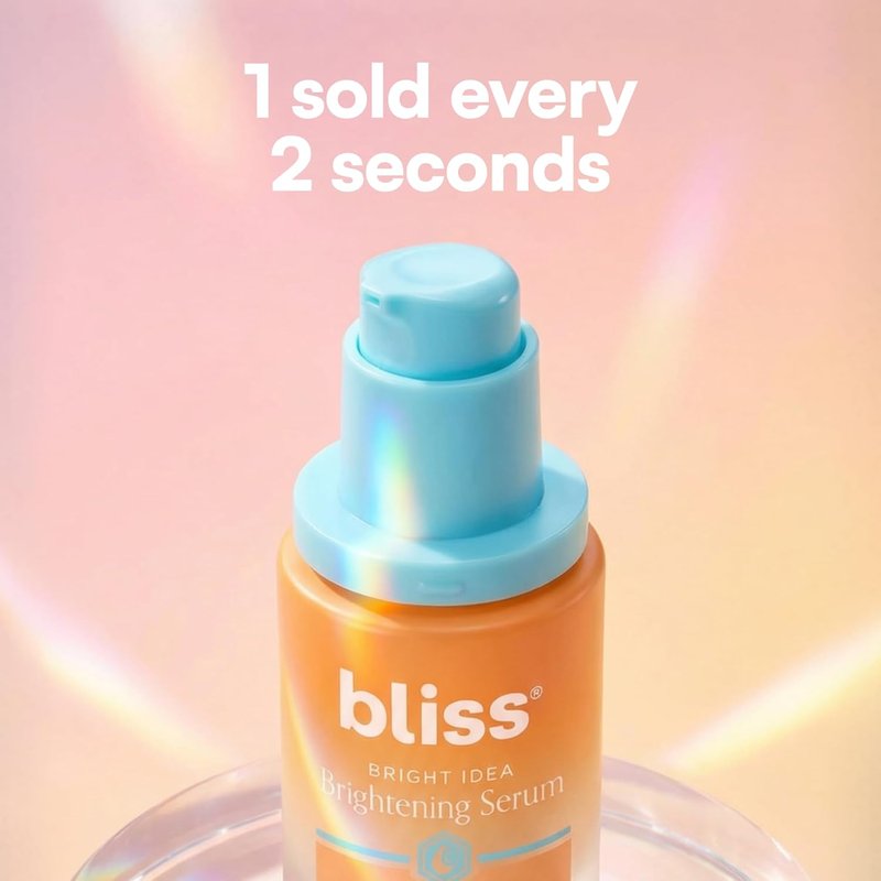 Bliss Vitamin C + Tri-Peptide Face Serum - Brightening & Firming Serum with Collagen-Boosting Peptides - 1 fl oz
