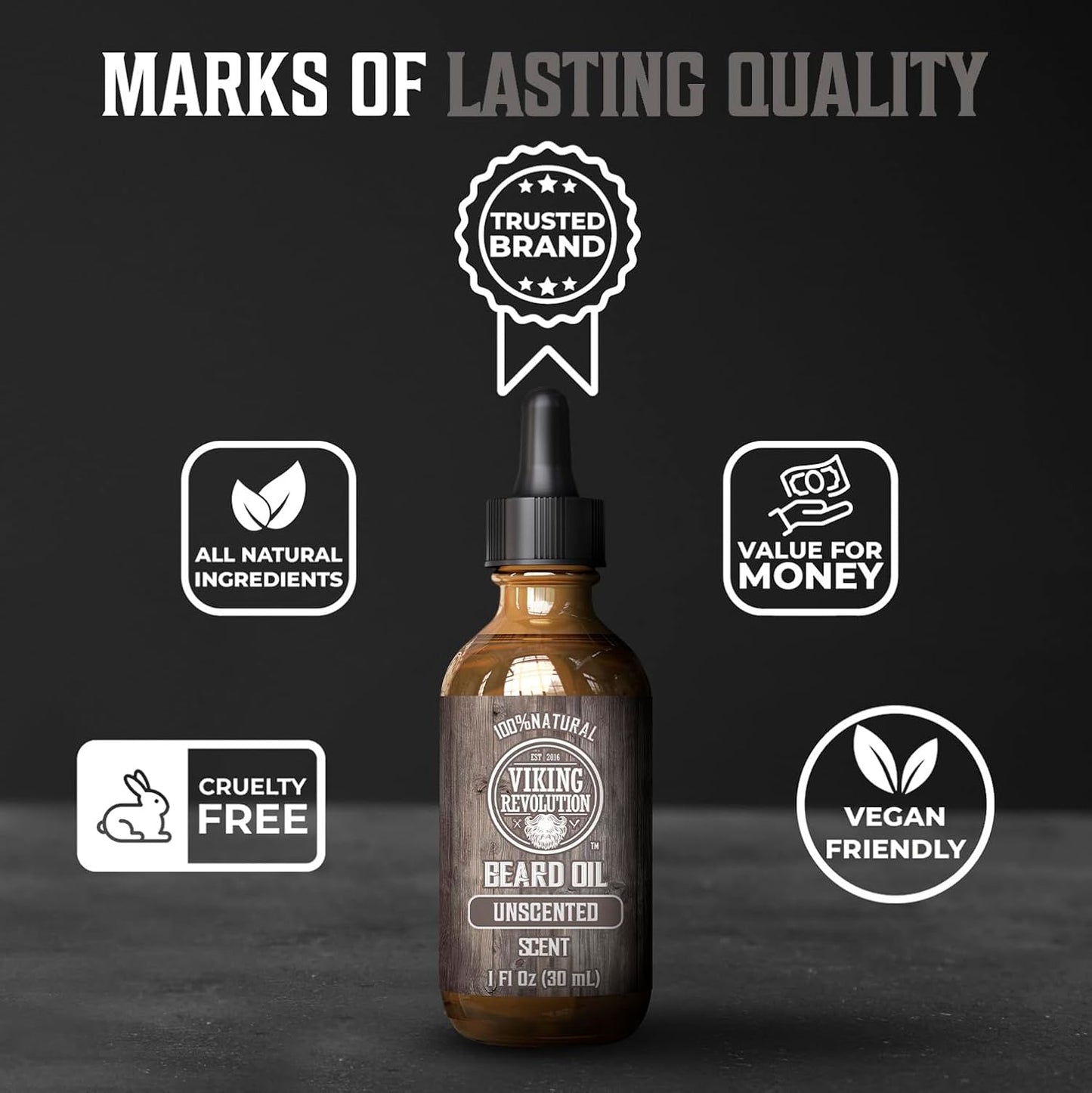 Viking Revolution Beard Conditioner Set | Ultimate Grooming Kit for Men - Softens, Smoothes & Soothes Itch