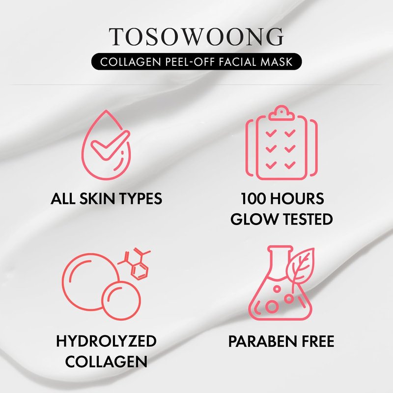 Real Collagen Fit Hydrolyzed Collagen Wrapping Mask - Peel Off Facial Mask for Hydration & Glow | 50ml