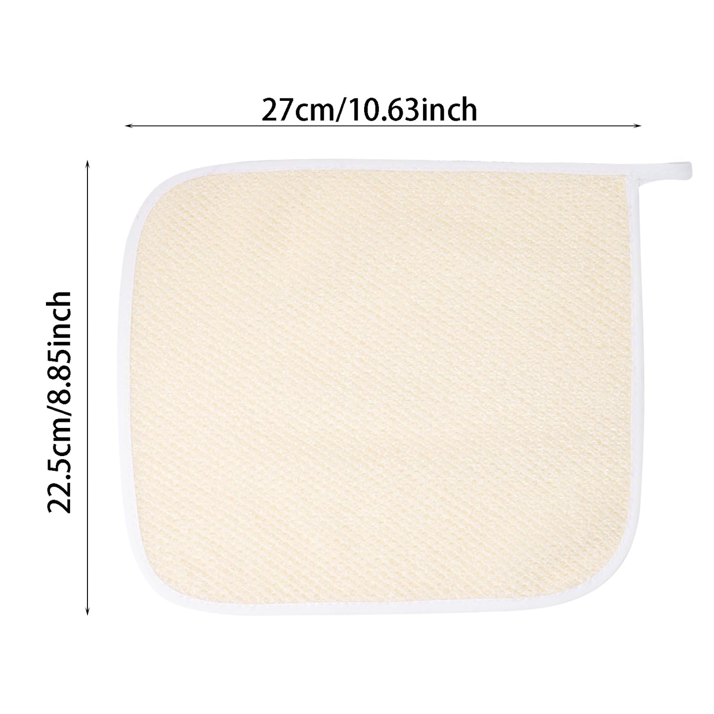 Sucrain 5 Pacs Exfoliating Face and Body Wash Cloths Towel Weave Bath Exfoliating Scrub Massage Bath Towel Cloth for Women and Men
