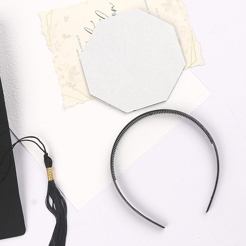 Graduation Cap Headband - 2 Pack Anti-Fall Hairband for Students | Keeps Hairstyle Fixed