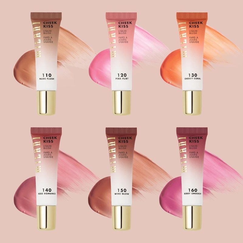 Milani Cheek Kiss Liquid Blush - Lightweight, Blendable Formula for Radiant Cheeks | Rose Romance