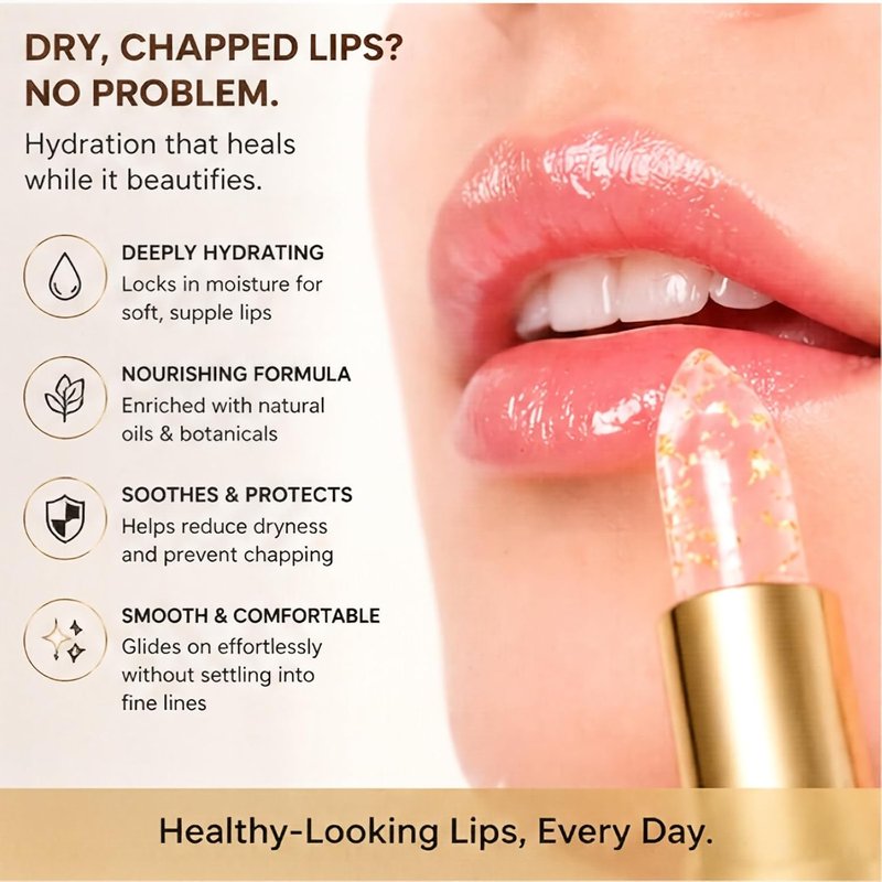 LUMZAO Color Changing Lipstick, pH & Temperature Activated Lip Balm, Moisturizing Buildable Pink Lips Tint, Long Lasting Sheer Glossy Lip Color for Dry Lips (2pcs) | Color Changing
