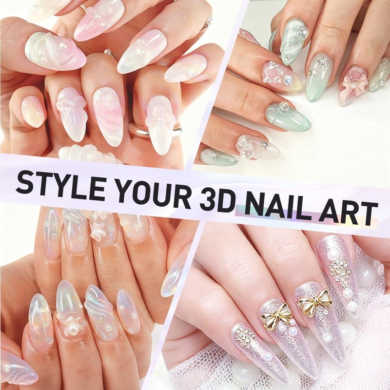 Crystal Clear Sculpture Glue Gel by [Brand Name] - Strong Adhesive for Diamonds & Nail Charms | 5g Quick LED Cure