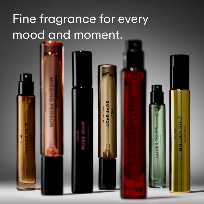 PHLUR Afterglow Perfume for Women & Men, 9.5 mL – Warm Amber Vanilla Eau de Parfum, Citrus Apricot Coconut Fragrance with Lavender Milk, Sandalwood & Cashmere Woods
